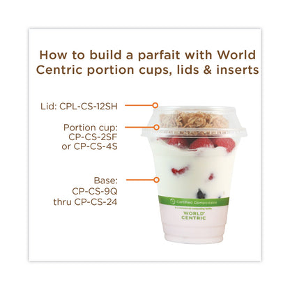 World Centric PLA Clear Cold Cups, 10 oz, Clear, 1,000/Carton