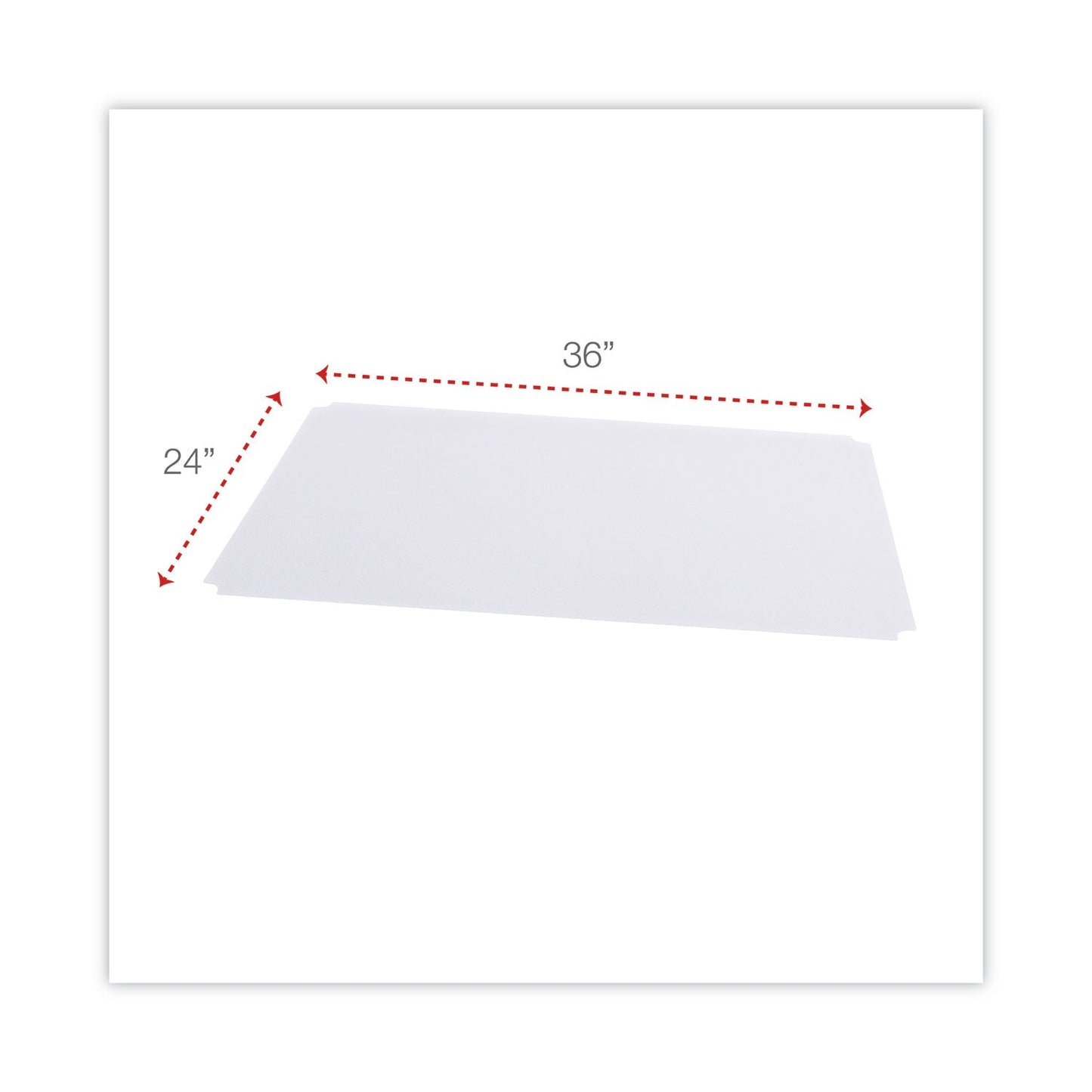 Alera Shelf Liners For Wire Shelving, Clear Plastic, 36w x 24d, 4/Pack