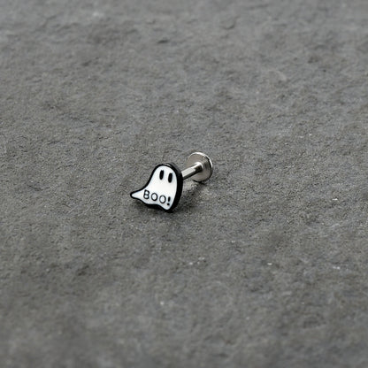 16G 5/16 Halloween Ghost Glow in the Dark Labret Monroe Tragus