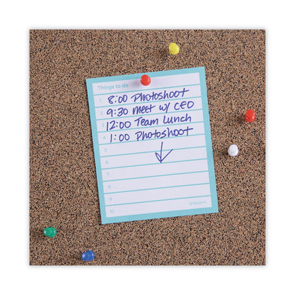 Universal Tech Cork Board, 36 x 24, Cork, Black Plastic Frame