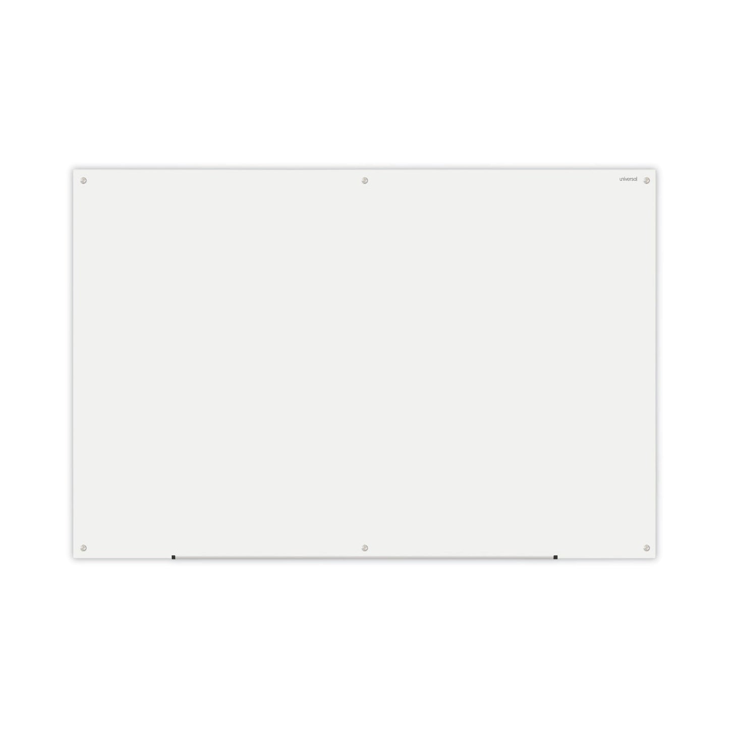 Universal Frameless Glass Marker Board, 72" x 48", White