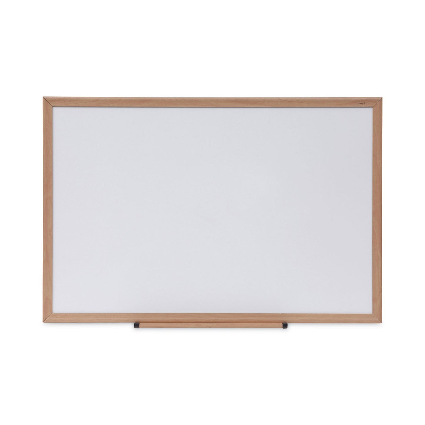 Universal Dry Erase Board, Melamine, 36 x 24, Oak Frame