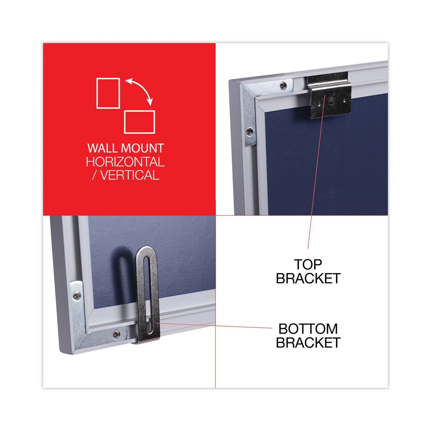 Universal Dry Erase Board, Melamine, 60 x 36, Satin-Finished Aluminum Frame