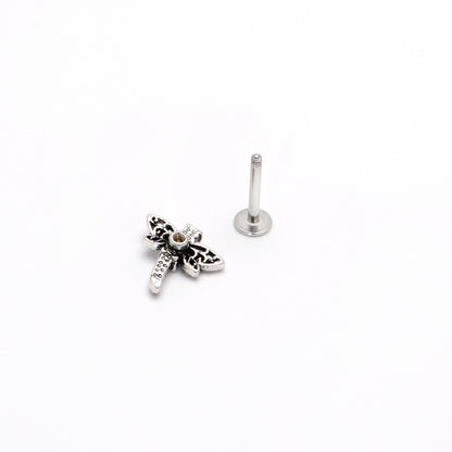 16G 5/16 Purple Yellow Gem Dragonfly Ornate Labret Monroe Tragus