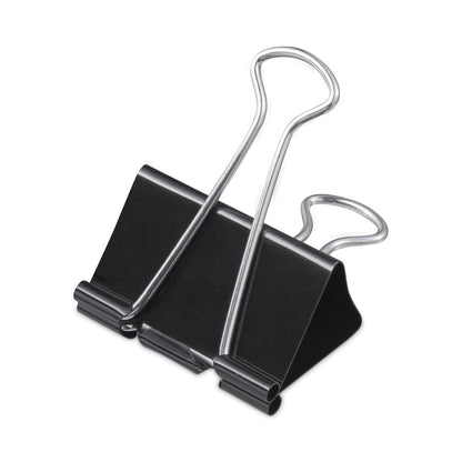 Universal Binder Clip Zip-Seal Bag Value Pack, Large, Black/Silver, 36/Pack