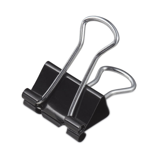 Universal Binder Clip Zip-Seal Bag Value Pack, Small, Black/Silver, 144/Pack