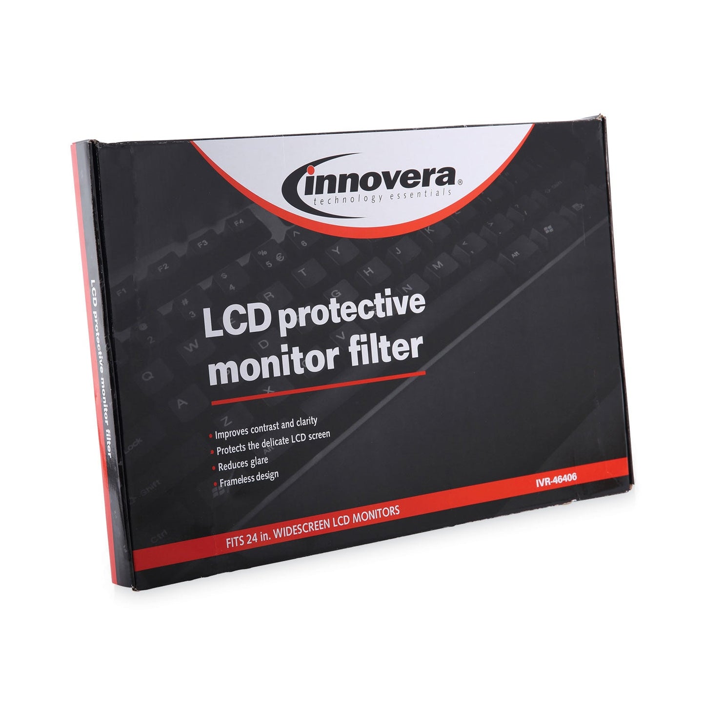 Innovera Protective Antiglare LCD Monitor Filter, Fits 24" Widescreen LCD, 16:9/16:10