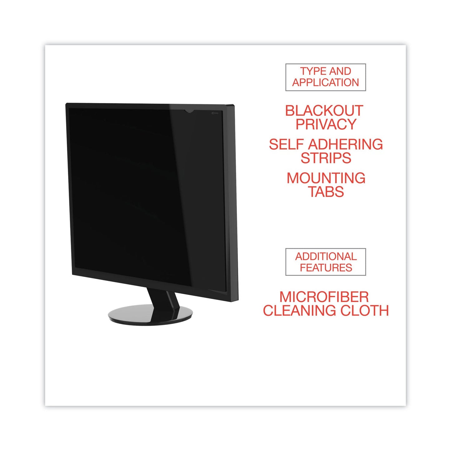 Innovera Blackout Privacy Monitor Filter for 20.1 LCD, 4:3