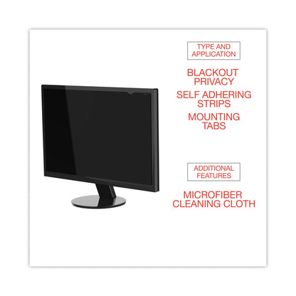 Innovera Blackout Privacy Monitor Filter for 20.1 Widescreen LCD, 16:10