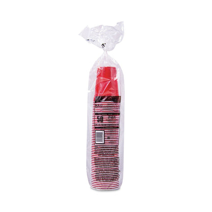Dart Solo Plastic Party Cold Cups, 16 oz, Red, 50/Bag, 20 Bags/Carton