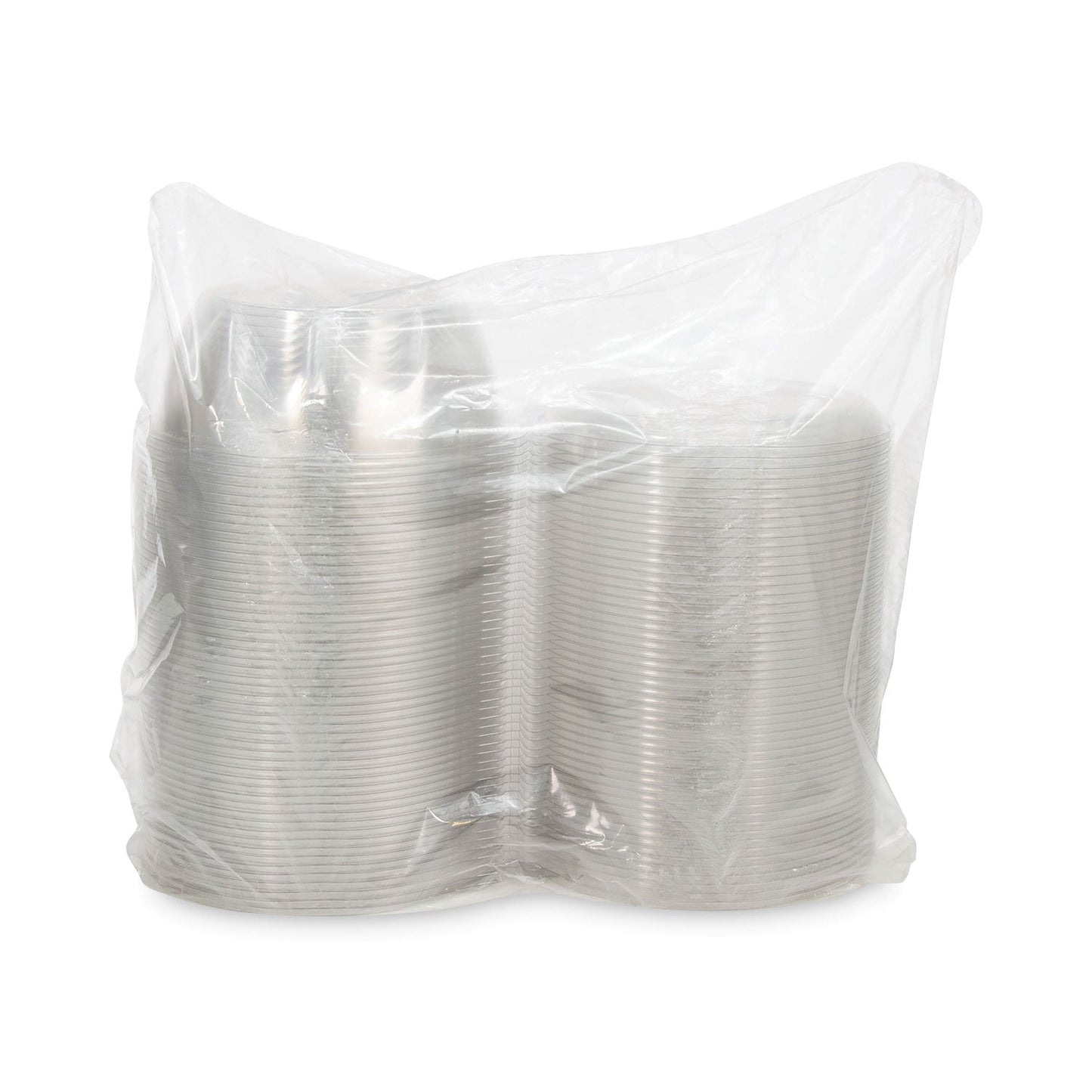 Dart Tamper-Resistant, Tamper-Evident Bowls with Dome Lid, 64 oz, 8.9" Diameter x 4"h, Clear, Plastic, 100/Carton
