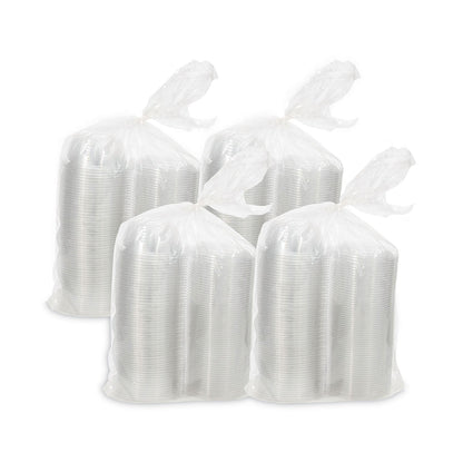 Dart Tamper-Resistant, Tamper-Evident Bowls with Dome Lid, 8 oz, 5.5" Diameter x 2.1"h, Clear, Plastic, 240/Carton