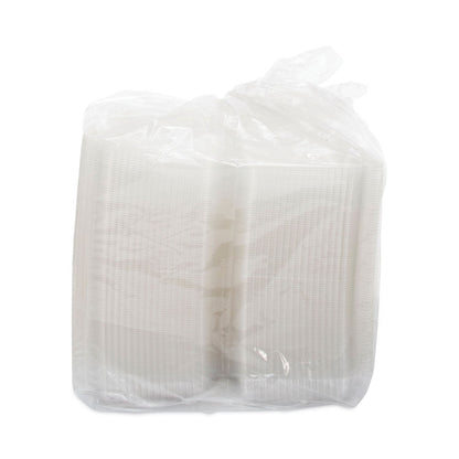 Dart StayLock Clear Hinged Lid Containers, 50.2 oz, 6.8 x 13.4 x 2.6, Plastic, 200/Carton