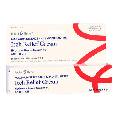 Foster & Thrive™ 1% Hydrocortisone + 12 Moisturizers Itch Relief Cream 70677121501