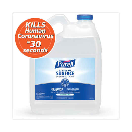PURELL Healthcare Surface Disinfectant, Fragrance Free, 128 oz Bottle