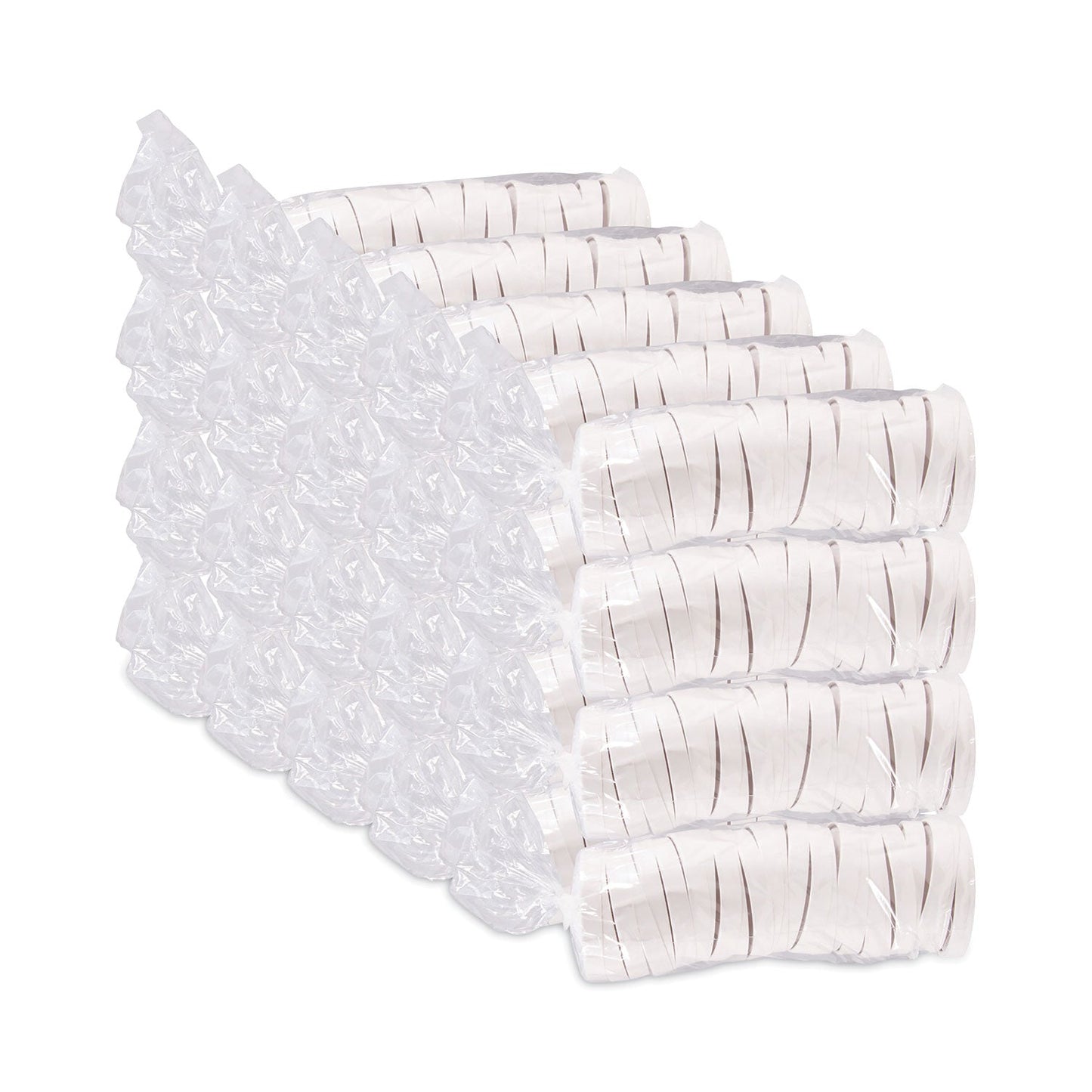 Dart Spiral-Wound Paper Hot Cup Lids, Fits 16 oz Cups, White, 25/Sleeve, 20 Sleeves/Carton