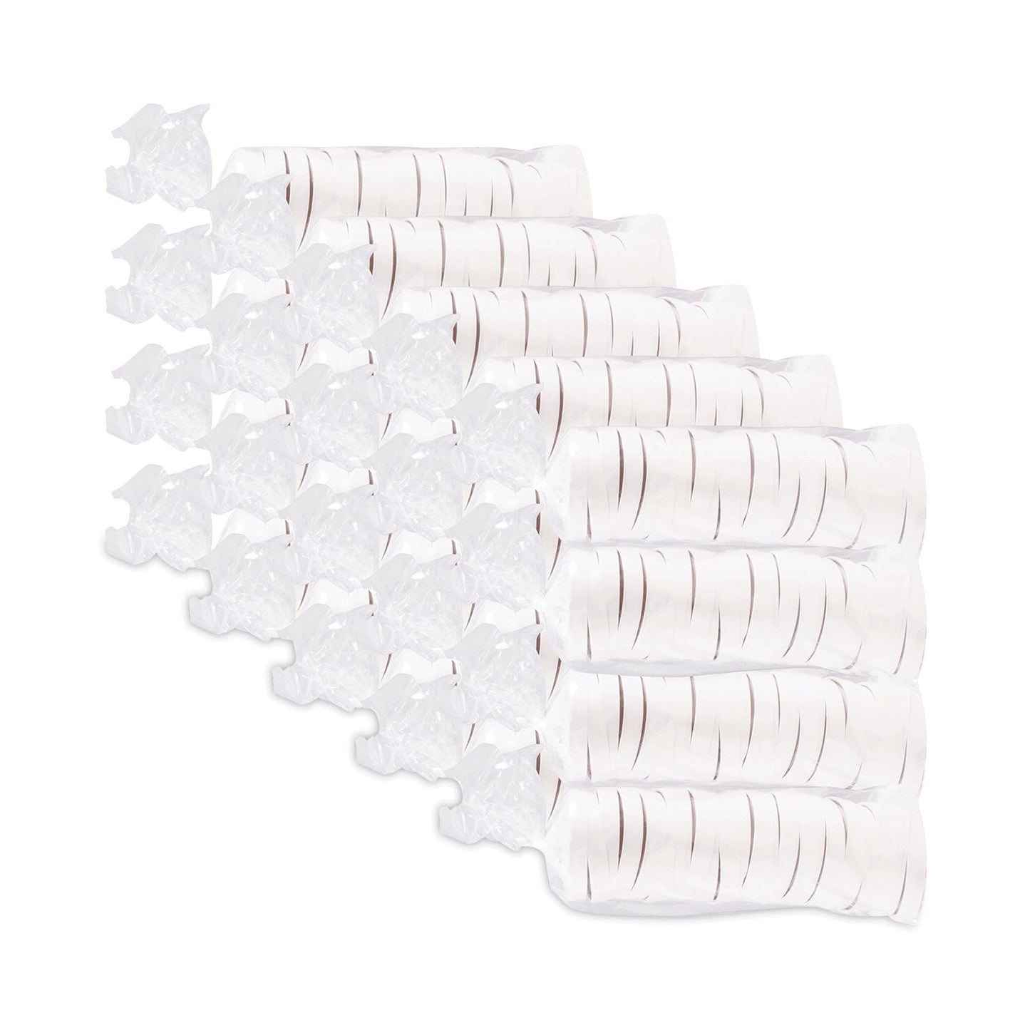 Dart Paper Lids for 16 oz Food Containers, Vented, 3.9" Diameter x 0.9"h, White, 25/Bag, 20 Bags/Carton
