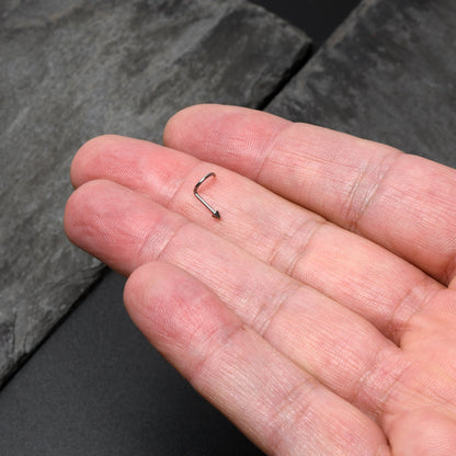 20G 1/4 ASTM F-136 Implant Grade Titanium Cone End Left Side Nose Screw