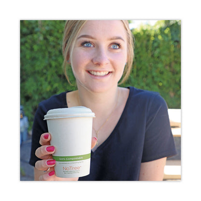 World Centric NoTree Paper Hot Cups, 10 oz, Natural, 1,000/Carton