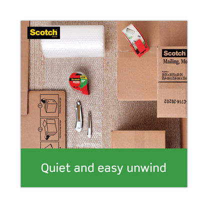 Scotch Tough Grip Moving Packaging Tape, 3" Core, 1.88" x 54.6 yds, Clear, 6/Pack
