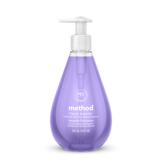 Method Gel Hand Wash, French Lavender, 12 oz Pump Bottle