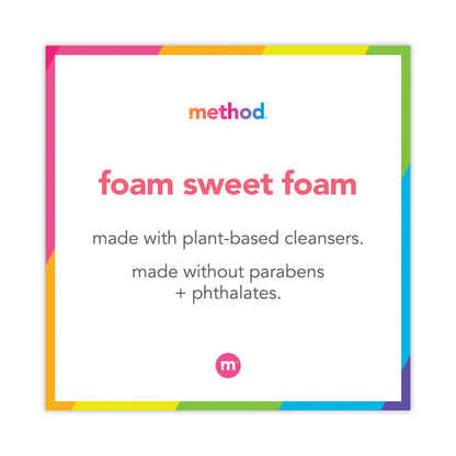 Method Foaming Hand Wash, Green Tea/Aloe, 10 oz Pump Bottle, 6/Carton