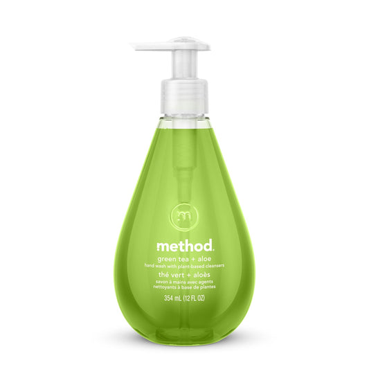 Method Gel Hand Wash, Green Tea and Aloe, 12 oz Pump Bottle