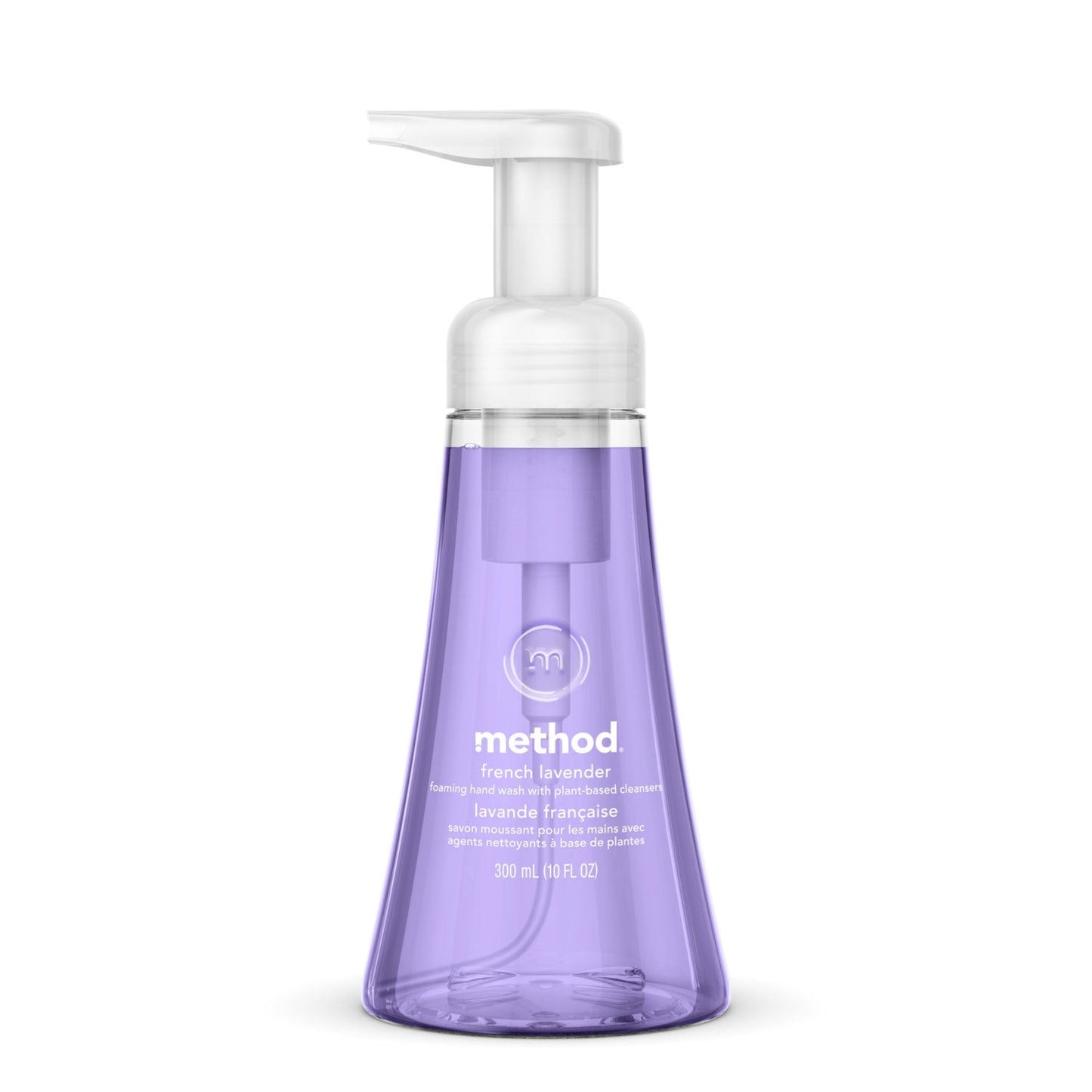 Method Foaming Hand Wash, French Lavender, 10 oz Pump Bottle, 6/Carton