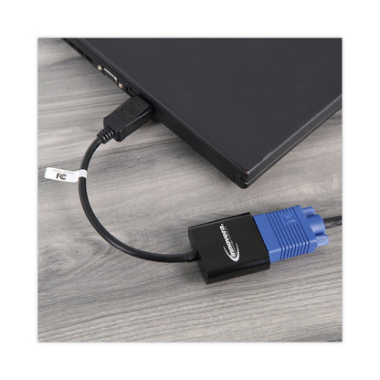Innovera DisplayPort to VGA Adapter, 0.65 ft, Black