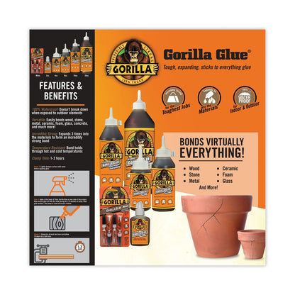 Gorilla Original Formula Glue, 4 oz, Dries Light Brown