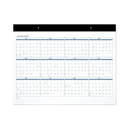 AT-A-GLANCE Academic Large Print Desk Pad, 21.75 x 17, White/Blue Sheets, 12 Month (July to June): 2022 to 2023