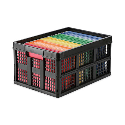 Universal Filing/Storage Tote, Letter Files, 20.13" x 14.63" x 10.75", Black