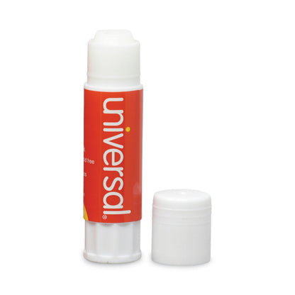 Universal Glue Stick, 0.28 oz, Applies and Dries Clear, 12/Pack