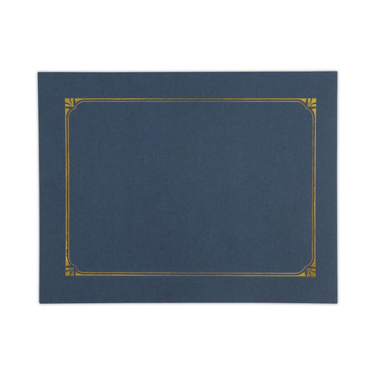 Universal Certificate/Document Cover, 8.5 x 11; 8 x 10; A4, Navy, 6/Pack