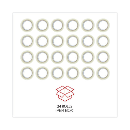 Universal Clear Packaging Tape, 3" Core, 72 mm x 100 m, Clear, 24/Carton