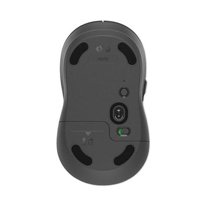 Logitech Signature M650 for Business Wireless Mouse, Large, 2.4 GHz Frequency, 33 ft Wireless Range, Right Hand Use, Graphite