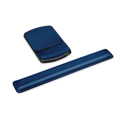 Fellowes Gel Mouse Pad with Wrist Rest, 6.25 x 10.12, Black/Sapphire