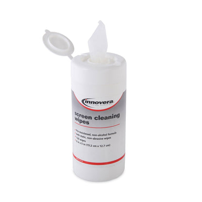 Innovera Antistatic Screen Cleaning Wipes in Pop-Up Tub, 120/Pack