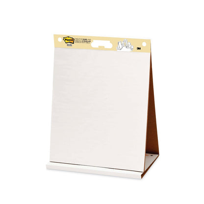 Post-it Original Tabletop Easel Pad with Self-Stick Sheets, Unruled, 20 x 23, White, 20 Sheets