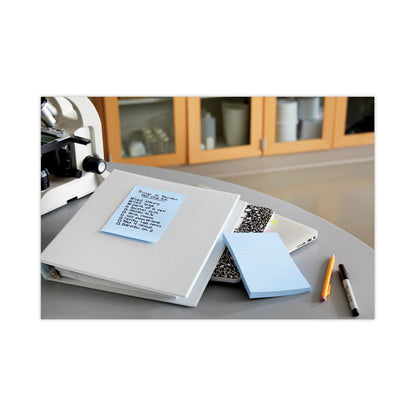Post-it Original Recycled Note Pads, Note Ruled, 4" x 6", Sweet Sprinkles Collection Colors, 100 Sheets/Pad, 5 Pads/Pack