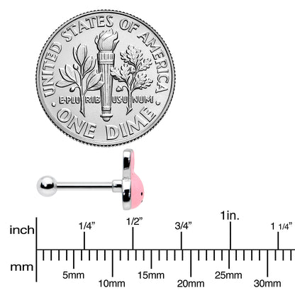 16G 5/16 Kawaii Cutie Easter Bunny Cartilage Tragus Earring