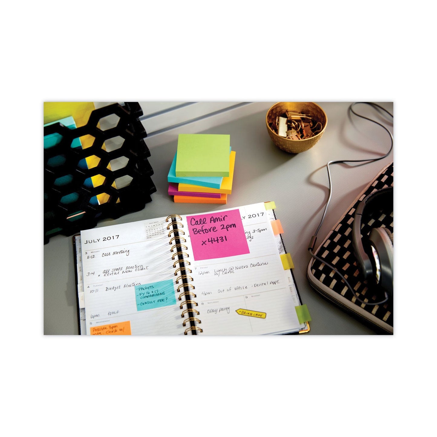 Post-it Original Pads in Floral Fantasy Collection Colors, Value Pack, 3" x 3", 100 Sheets/Pad, 14 Pads/Pack