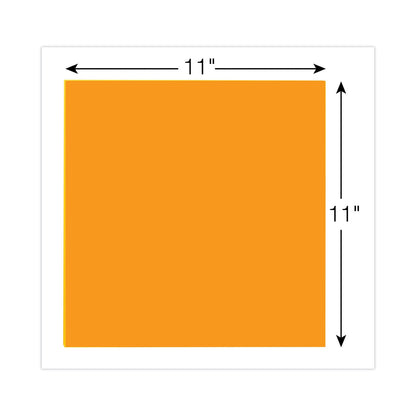 Post-it Big Notes, Unruled, 11 x 11, Orange, 30 Sheets