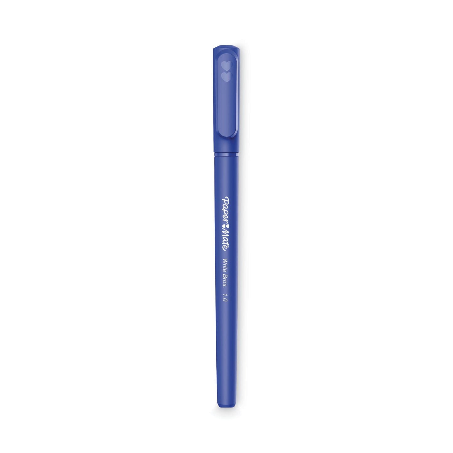 Paper Mate Write Bros. Ballpoint Pen Value Pack, Stick, Medium 1 mm, Blue Ink, Blue Barrel, 120/Pack