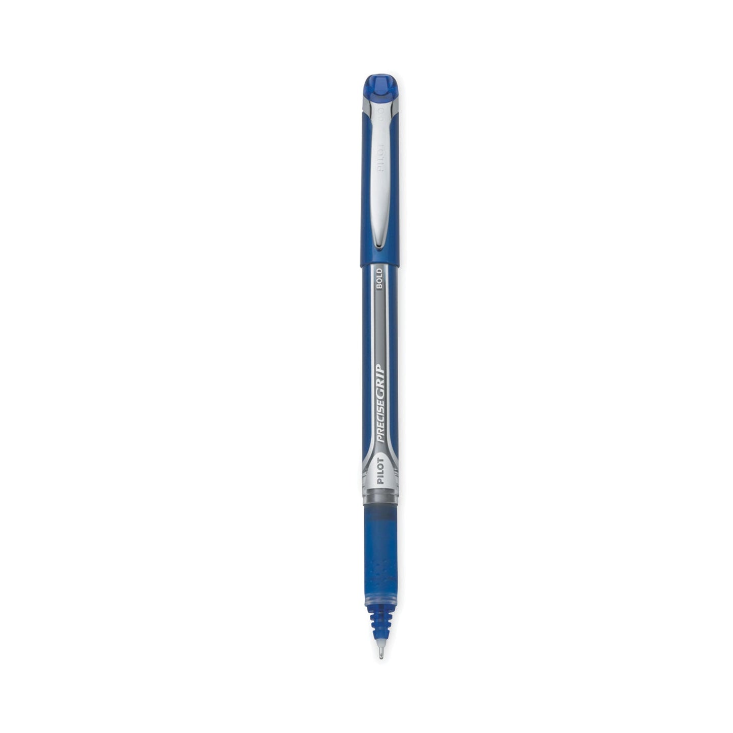 Pilot Precise Grip Roller Ball Pen, Stick, Bold 1 mm, Blue Ink, Blue Barrel