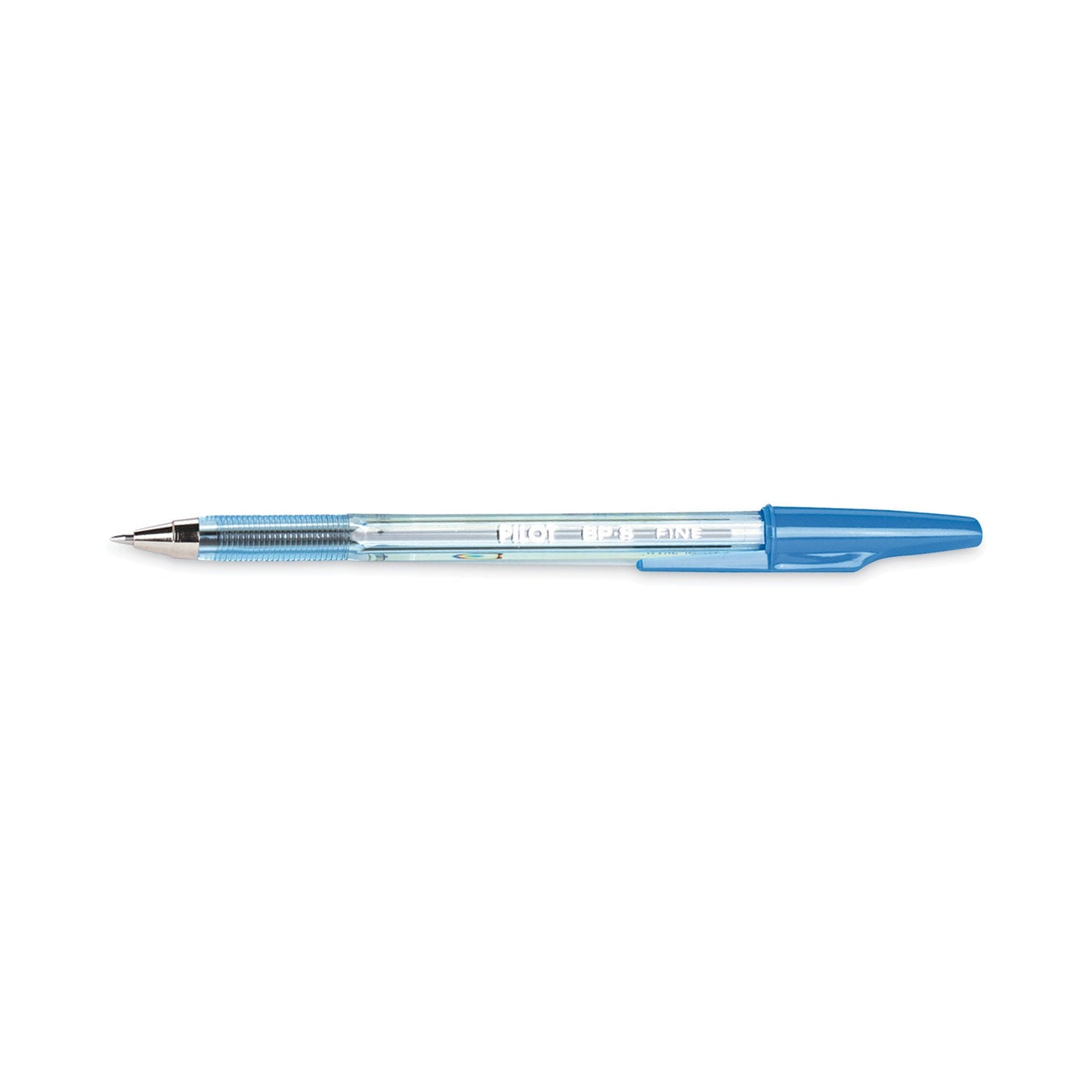 Pilot Better Ballpoint Pen, Stick, Fine 0.7 mm, Blue Ink, Translucent Blue Barrel, Dozen