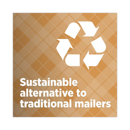 Scotch Curbside Recyclable Padded Mailer, #2, Bubble Cushion, Self-Adhesive Closure, 11.25 x 12, Natural Kraft, 100/Carton