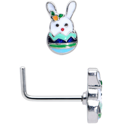 20G 7mm Easter Egg Bunny L Shape Nose Ring