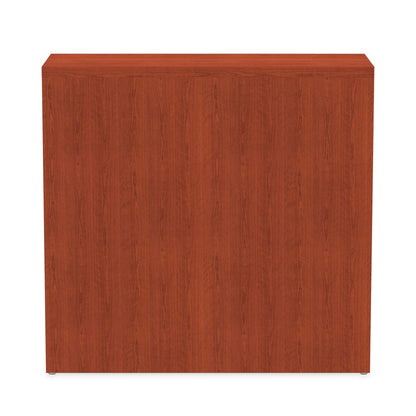 Alera Valencia Series Bookcase, Two-Shelf, 31.75w x 14d x 29.5h, Med Cherry