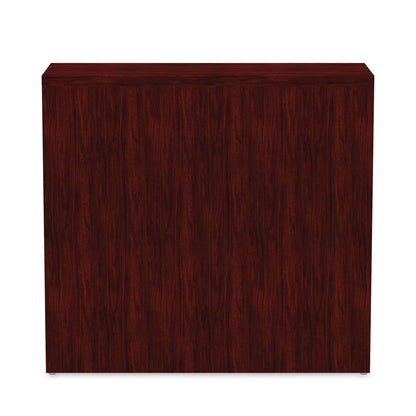 Alera Valencia Series Bookcase, Two-Shelf, 31.75w x 14d x 29.5h, Mahogany